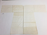 Ensemble, (a) wool
(b, c) cotton, wool, leather
(d) wool, silk
(e) linen, Tibet